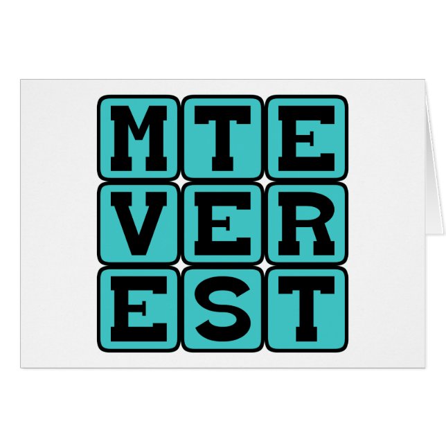 Mt Everest, plus haute montagne du monde (Devant horizontal)