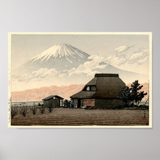 Mt. Fuji from Narusawa Hasui Kawase Poster Print (Devant)