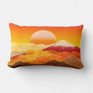 Mt.FUJI & SUNSET Lumbar Coussin Japon
