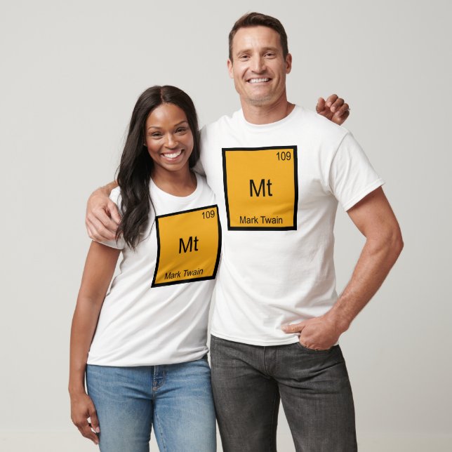Mt - Mark Twain T-shirt symbole d'élément de chimi (Unisexe)