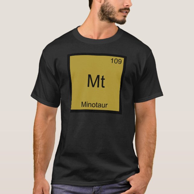 Mt - Minotaur T-shirt drôle de symbole d'élément d (Devant)