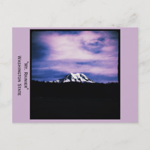 Mt. Rainier, carte postale de l'État de Washington