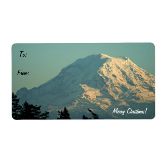 Mt. Rainier Étiquette de la balise Gift