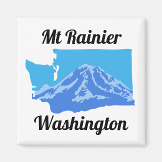 Mt Rainier Magnet - Couleur