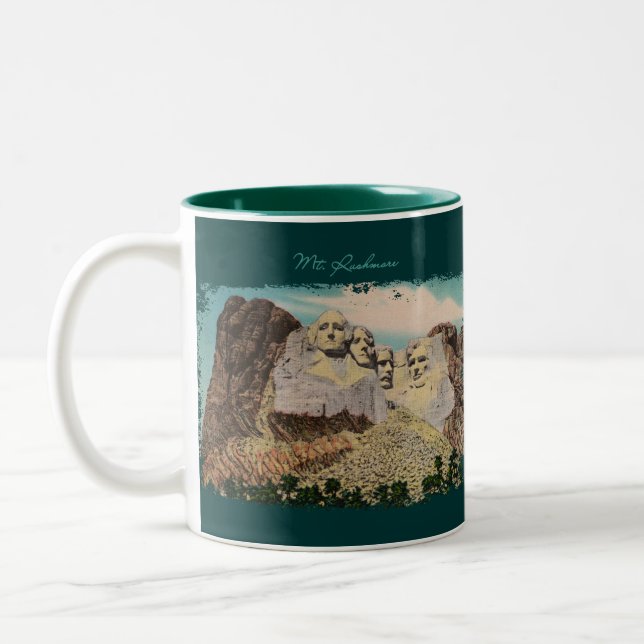 Mt. Rushmore Painted Coffee Mug (Gauche)