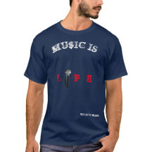 MU$IC EST T-shirt de la VIE