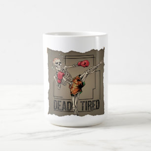 Muay classique Skeleton thaïlandais Fighter Mug