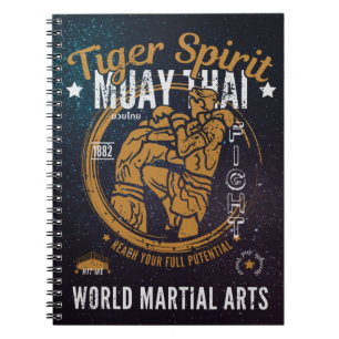 Muay Thai Spiral Carnet - Tiger Spirit