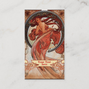 Mucha Art Nouveau - Cartes de visite Art déco