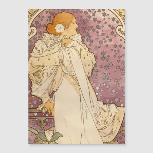 Mucha Art nouveau femme beauté (Devant)