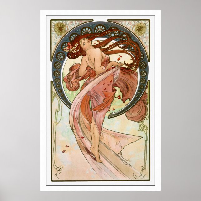 Mucha Art Nouveau Poster - Dance (Devant)
