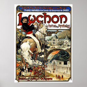 Mucha - Luchon - Art Nouveau - Poster Casino