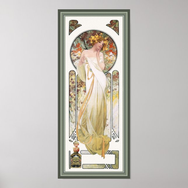 Mucha Poster Print: Sylvais Perfume Ad (Devant)