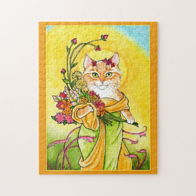 Mucha Spring Chat spozzle puzzle (Vertical)