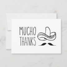 Mucho Merci Carte de remerciements, Carte de remer