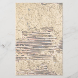 Mud and wattle wall