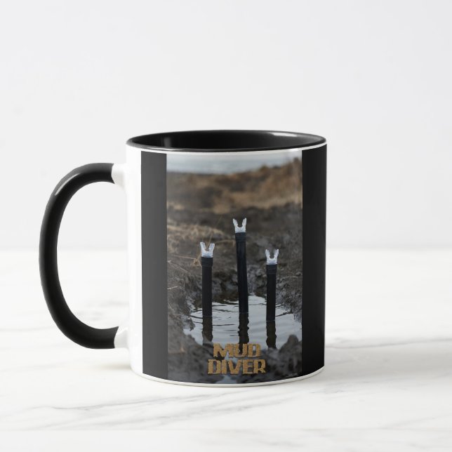 Mud Diver black combo mug 2 sided (Gauche)
