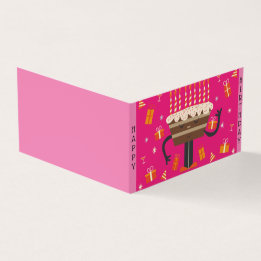 Muffin d'anniversaire - Rose