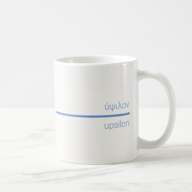 Mug Γ droite ρ équation droite Λ τ  ύ  - grec Upsilon (Droite)
