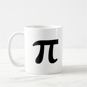 Mug π Pi Écriture Noire