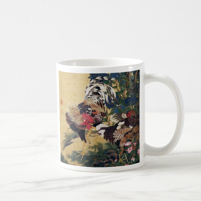MUG 伊藤若冲、紫陽花双鶏図 (Droite)