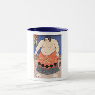Mug 力 士, 国 芳 Sumo Wrestler, Kuniyoshi