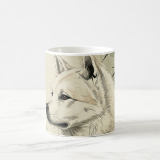 Mug 「墨犬」Japanese style ink painting mug