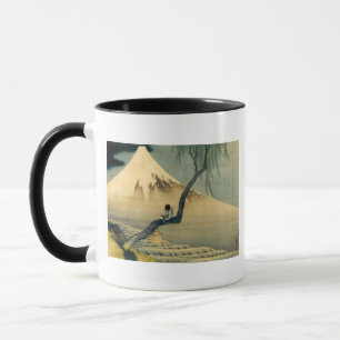 Mug 富 士 と 年, 北 斎 Mont Fuji et Boy, Hokusai, Ukiyo-e 少