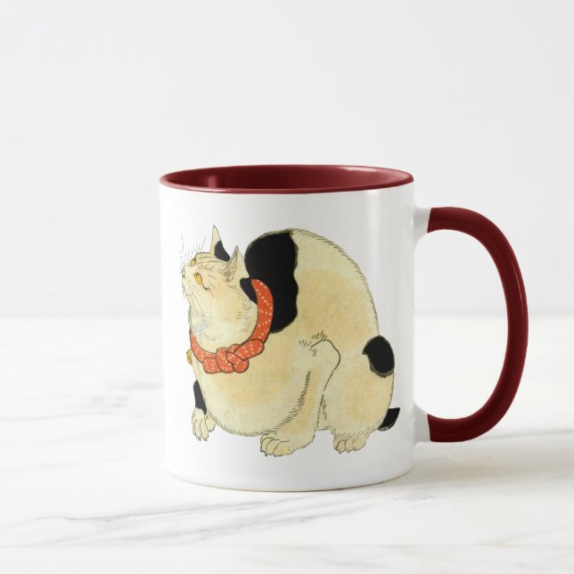 Mug 日本猫, chat japonais de 国芳, Kuniyoshi, Ukiyo-e (Droite)