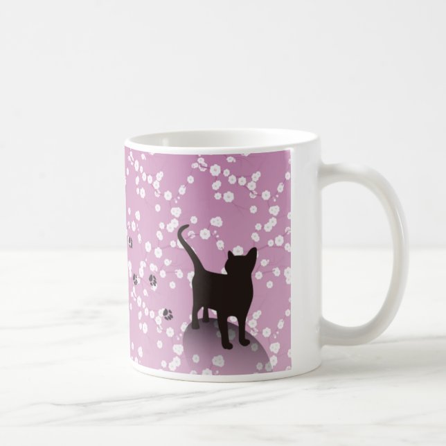 MUG 梅と猫　マグカップ (Droite)