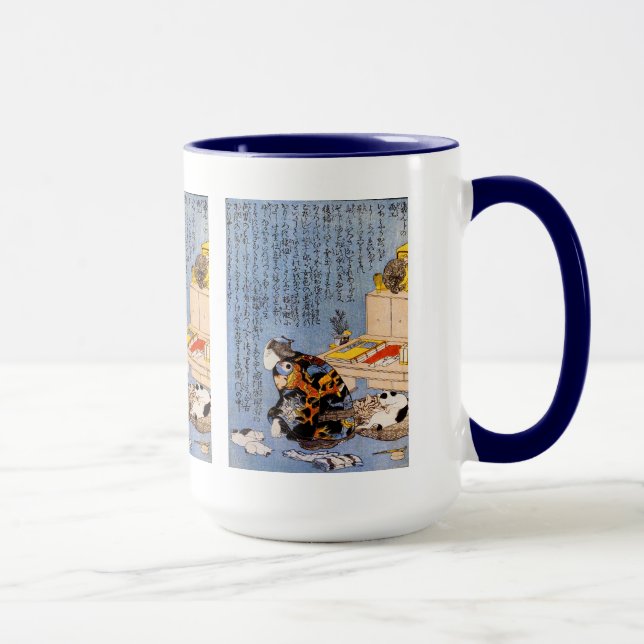MUG 歌川国芳、自画像 (Droite)
