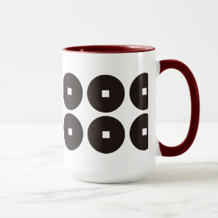 Mug 真 田 幸 家 紋, Sanada Yukimura KAMON, Family Cr Japona