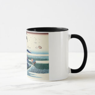 Mug 駿 州 江 尻, 北 Voir le Mont Fuji depuis Ejiri, Hokusai