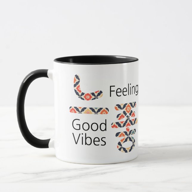 Mug 느 좋 sentiment Good Vibes (Gauche)