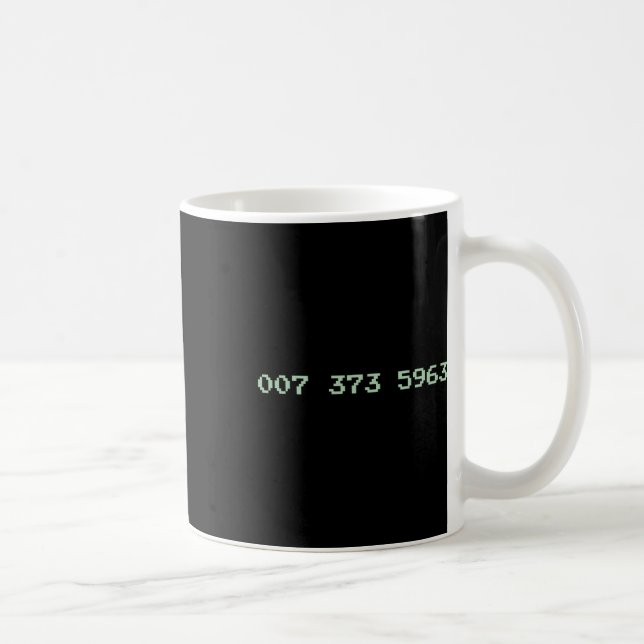 Mug 007 373 5963 Video Game Code 1987 80's Retro Games (Droite)