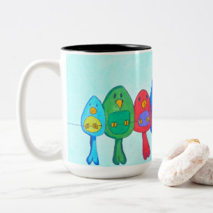 Mug - 013 - Oiseaux sur le fil