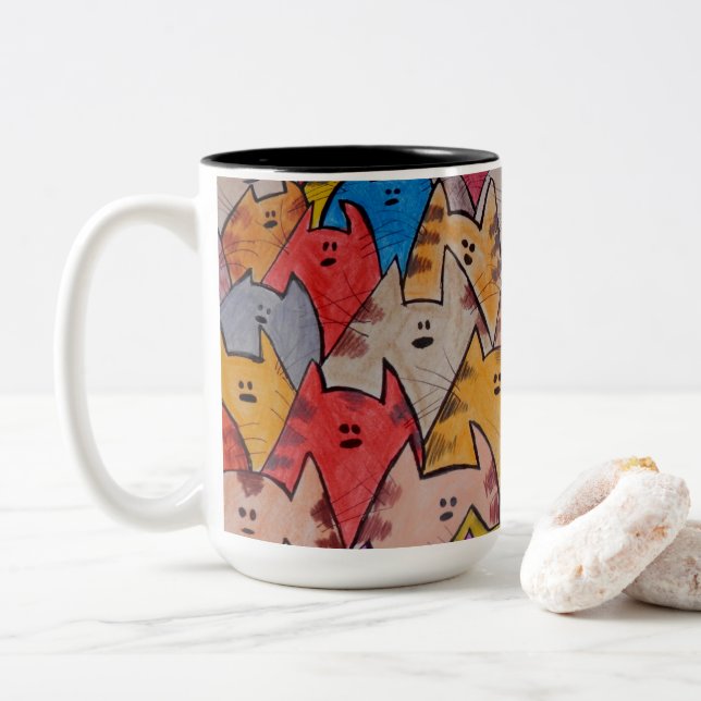 Mug - 015 CATS (Avec donut)