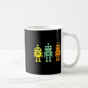 Mug 01 10 11 robot drôle code binaire robots 01 10 11