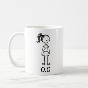 Mug 0.0 Fille au bâton drôle coureuse Marathon Blague