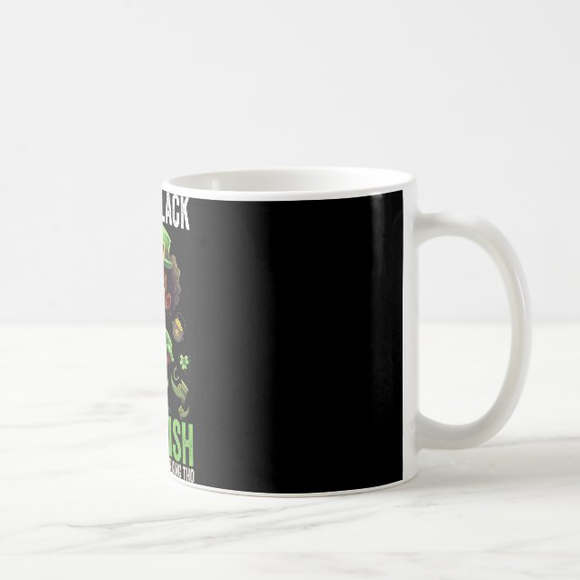 Mug 0% Irish 100% Black -funny St. Patricks Day Black  (Droite)