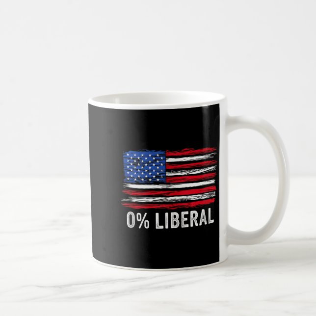 Mug 0% Liberal Zero Percent Anti Liberal Republican Ta (Droite)