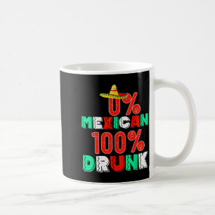 Mug 0% mexicain 100% drôle cinco de mayo 2025 
