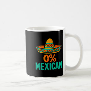 Mug 0 pour cent mexicain drôle cinco de mayo sombrero