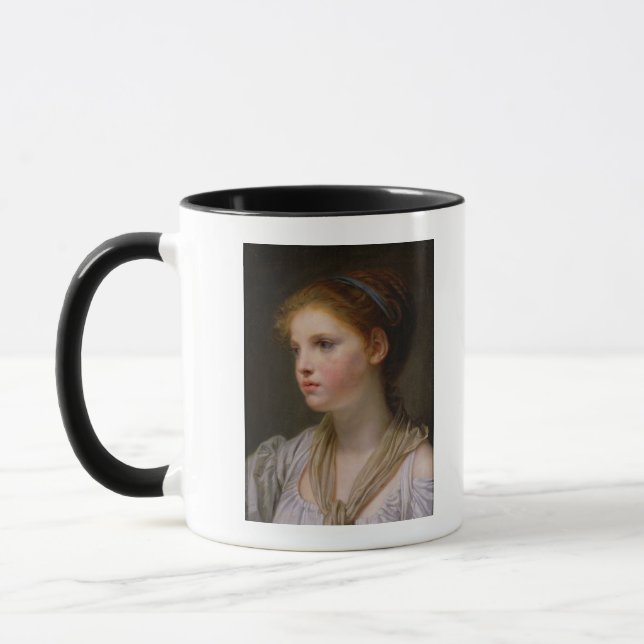 Mug 0irl avec un ruban bleu (Gauche)