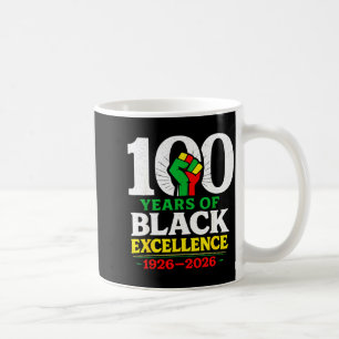 Mug 100 Ans D'excellence Noire Centenaire Mois De L'Hi