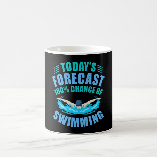 Mug 100% Chance De Nager Swimmer Coach Hommes (Centre)