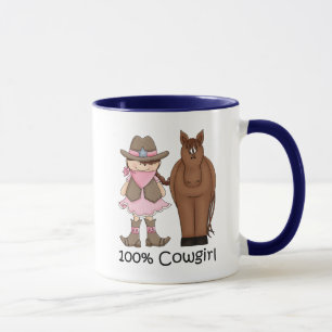 Mug 100% Cowgirl et Horse Western