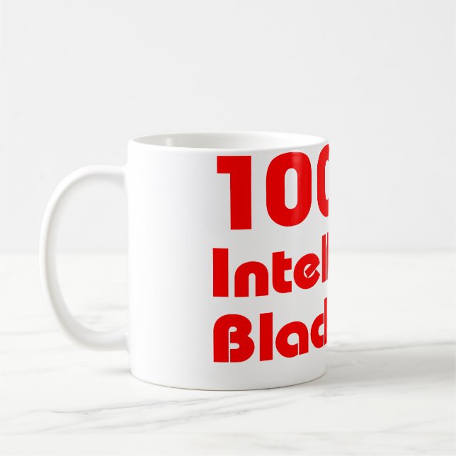 Mug 100% Enfant noir intelligent (Gauche)