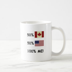 Mug 100% JE Canadien/Américain