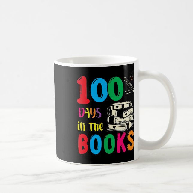 Mug 100 jours dans les livres enseignant le 100e jour  (Droite)
